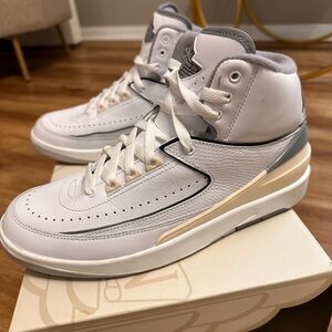 Jordan Air 2 Retro in White and Cement Gray